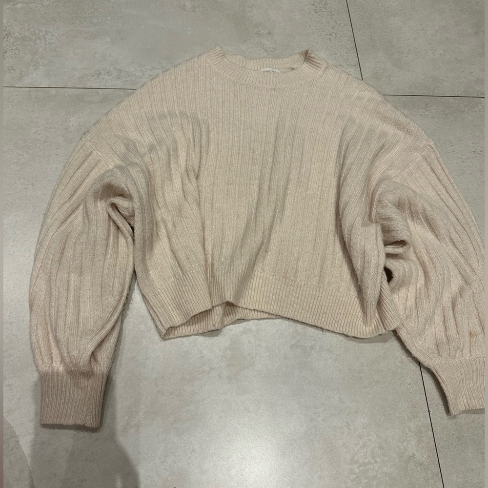 Sophie Rue Cream Ribbed Sweater - Picture 2 of 6